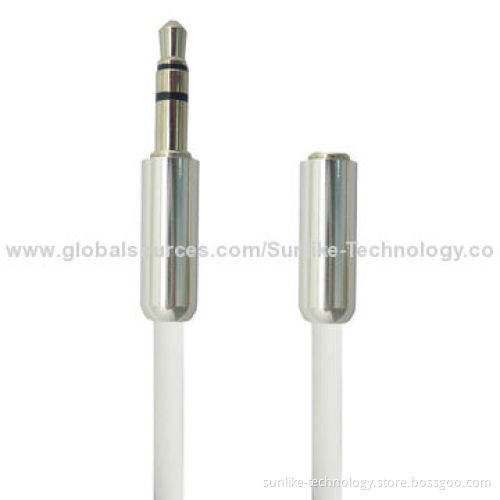 Audio Extension Cable with Aluminum Shell, Ultra Soft, 3.5mm Mini Jack, 3.5SP Male-Female